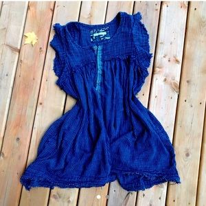 Free people striped blue dress